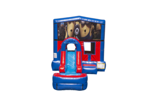 Minions EZ front slide bounce house combo