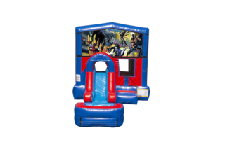 Batman Ez front slide bounce house combo