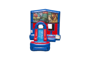 Lion King Ez front slide bounce house combo