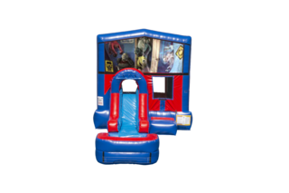 Monsters Inc EZ front slide bounce house combo
