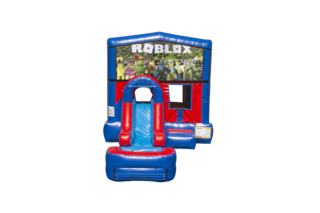 Roblox EZ front slide bounce house combo