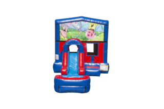 Spongebob EZ front slide bounce house combo