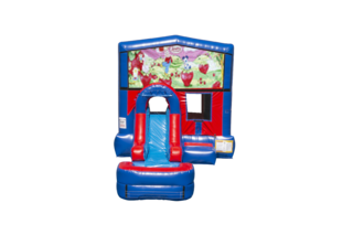 Strawberry Shortcake EZ front slide bounce house combo