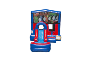 Train EZ front slide bounce house combo