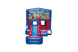 Veggie Tales EZ front slide bounce house combo