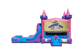 Crawfish Boil Lucky princess combo Double Lane Wet/Dry with Bounce House 