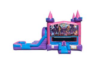 Its A Girl Thing Lucky princess combo Double Lane Wet/Dry with Bounce House 