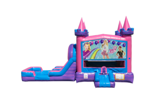 JoJo Siwa Lucky princess combo Double Lane Wet/Dry with Bounce House 