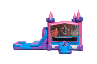 NOLA Lucky princess combo Double Lane Wet/Dry with Bounce House 