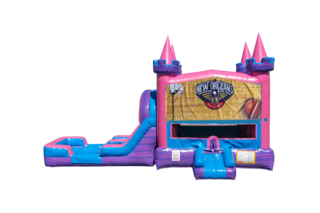 New Orleans Pelicans Lucky princess combo Double Lane Wet/Dry with Bounce House 