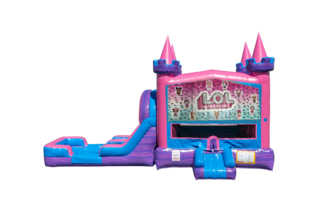 LOL Lucky princess combo Double Lane Wet/Dry with Bounce House 