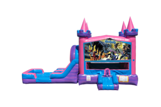 Batman Lucky princess combo Double Lane Wet/Dry with Bounce House 