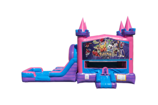 Pokemon Lucky princess combo Double Lane Wet/Dry with Bounce House 