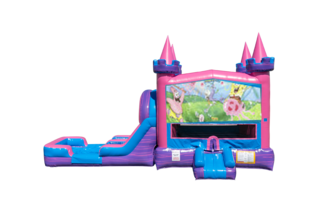 Spongebob Lucky princess combo Double Lane Wet/Dry with Bounce House 
