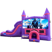The Mandalorian Dream Double Lane Wet/Dry Slide with Bounce House