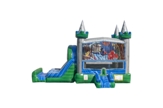 Finding Nemo Emerald combo Double Lane Wet/Dry with Bounce House