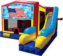Patriotic Inflatable Combo 7in1