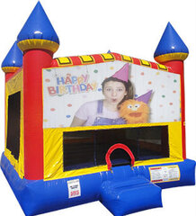 Ms. Rachel Inflatable Bounce house with Basketball Goal