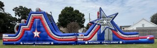 68 Ft Patriot Challenge Obstacle course Rock climb and Warp wall