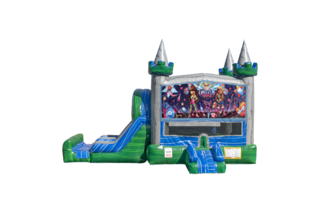 Its A Girl Thing Emerald combo Double Lane Wet/Dry with Bounce House