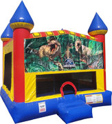 Jurassic Park Inflatable Bounce house with Basketball Goal