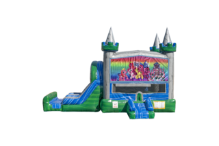 My Little Farm Emerald combo Double Lane Wet/Dry with Bounce House