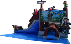 1-Pirates combo water/dry slide