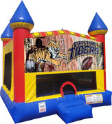 Tigers Inflatable bounce house with Basketball Goal
