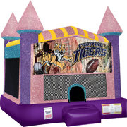 Tigers Inflatable bounce house with Basketball Goal Pink