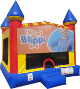 Blippi  Inflatable bounce house with Basketball Goal