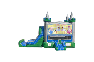 Baby Shower Emerald combo Double Lane Wet/Dry with Bounce House