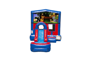Safari EZ front slide bounce house combo