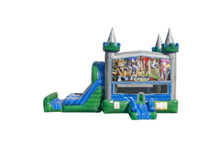 Sonic Emerald combo Double Lane Wet/Dry with Bounce House