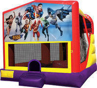Justice league 4in1 Inflatable bounce house combo