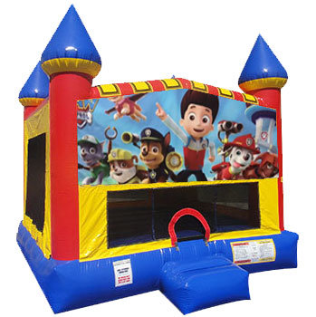 Paw Patrol bounce house with Basketball Goal