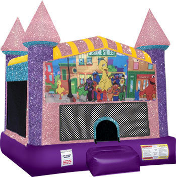Sesame Street Inflatable Bounce house Pink