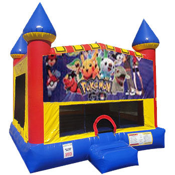 Pokemon Bounce house with Basketball Goal