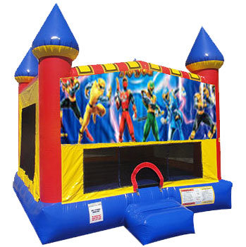 Power Rangers Inflatable bounce house with Basketball Goal