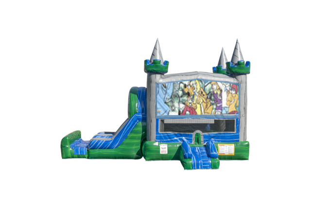 Scooby Doo Emerald combo Double Lane Wet/Dry with Bounce House