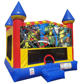 Ninja Turtles Inflatable bounce house with Basketball Goal