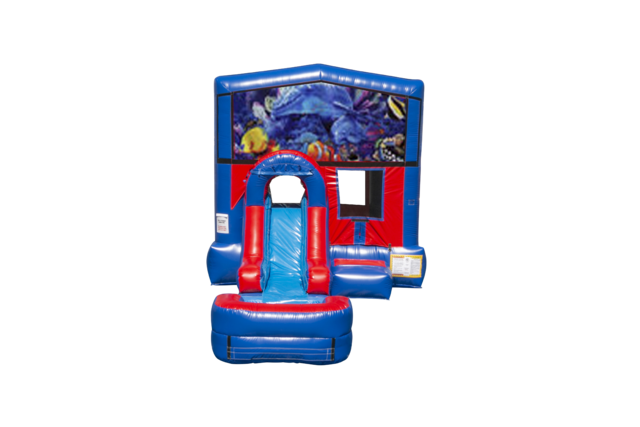 Under The Sea EZ Front slide bounce house combo