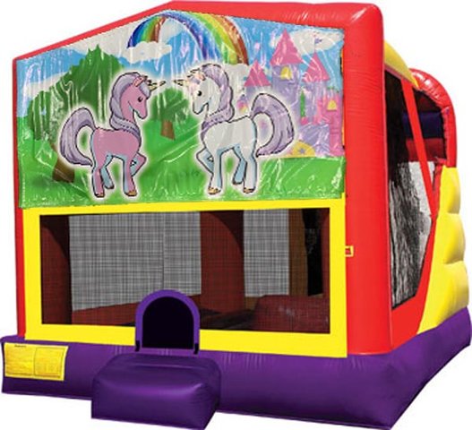 Unicorn Friends 4in1 Inflatable Bounce House Combo