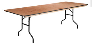 8’ rectangular table