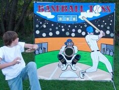 Framed Game Baseball Toss