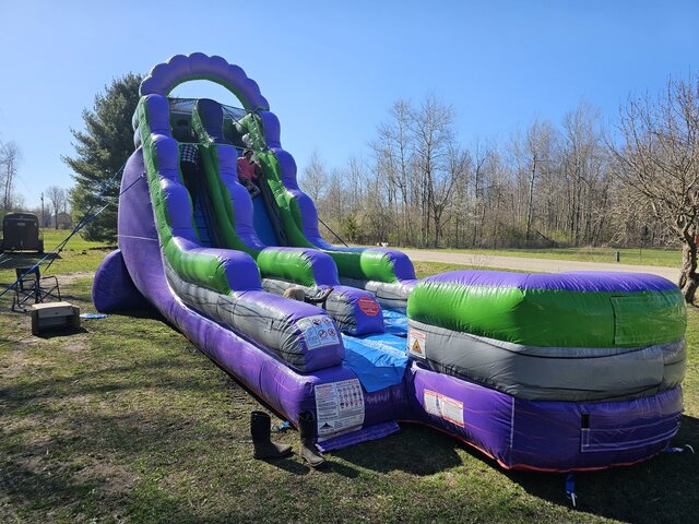 20ft Purple Marble Slide