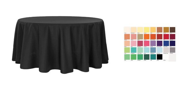 60 Inch Round Tablecloths (Draped)
