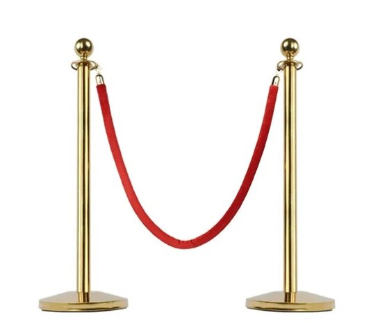 Stanchions with Velvet Rope