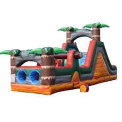 30' Tropical Inflatable Obstacle Course (4003)