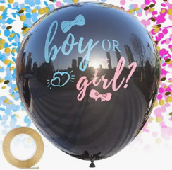 Boy or Girl Balloon Reveal with Confetti