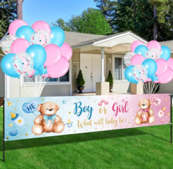 39pc Gender Reveal Banner with Decortions